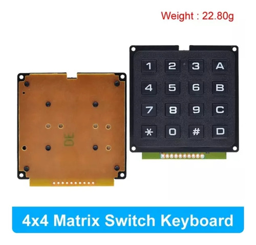 Teclado Matriz 4x4 Interruptor Teclas Arduino Raspberry Pic