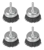 Comprar Kit 4 Carda Copa Ondulada Alambre Delgado 3 PuLG Con Zanco