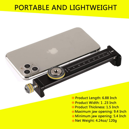 Soporte De Aluminio Para Ipad Tripode Universal Clamp 4 Mini Color