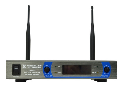 Imagen 4 de 7 de Micrófono Inalambrico Doble Uhf 40m American Xtreme