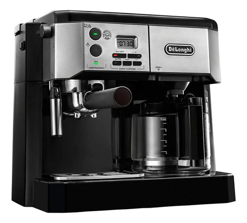 Cafetera De'Longhi BCO 430 automática negra y inox de goteo y expreso 115V  | Meses sin intereses