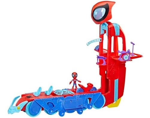 Set De Juego Cuartel - Aracnomovil Spidey, Luces Y Sonidos