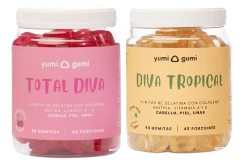 Pack Diva Tropical + Total Diva Gomitas Yumi Gumi 90 Und