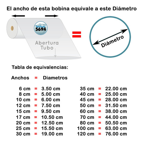 Bolsa Tubo 35 Cm Polietileno 20 Mic Bobina X 500 M Sellable