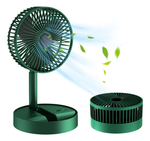 Ventilador De Escritorio Altura Ajustable Con Base Para Celular Silencioso Potente Abanico