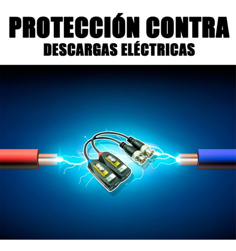 Imagen 4 de 4 de Par Balun Transceptor Cctv Video Hd 4k 8 Megapixeles 4 En 1