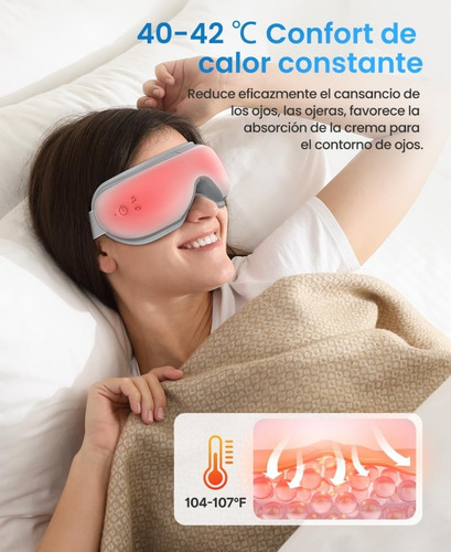 Masajeador De Ojos +calor Quita Ojeras,arrugas + Bluetooth