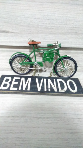 Bicicleta Com Placa Bem Vindo - Linda Peca - Promoção !