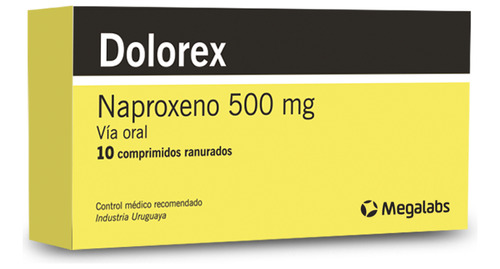 Dolorex® 500 Mg X 10 Comprimidos - Naproxeno