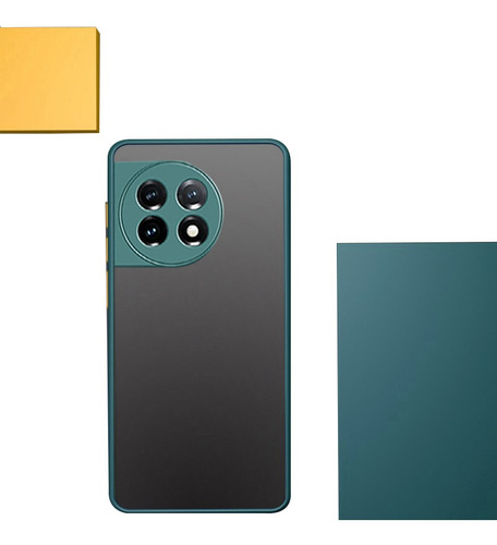 Funda Para Oneplus 11 5g Con Marco De Silicona Mate