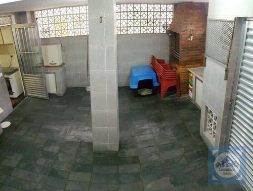 Casa Com 3 Dormitórios À Venda, 190 M² Por R$ 730.000,00 - Campo Grande - Santos/sp - Ca0774