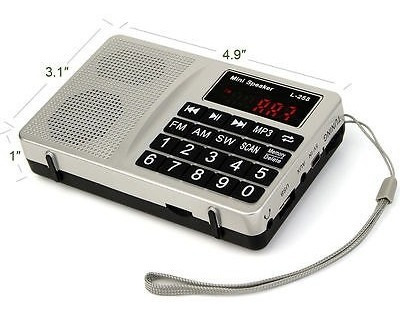 3 × Radio Portable Am/fm/sw Bajo Sonido Mp3 Música Reproduct