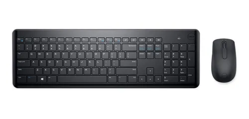 Kit de teclado y mouse inal mbrico Dell KM117 Espa ol de color