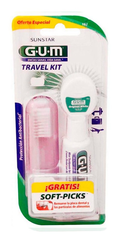 100 Kit De Higiene Bucal Gum Protección Anti Caries 3 Piezas