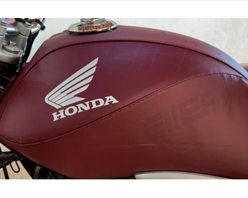 Capa Para Tanque Com Escrita Honda 2009 2013 Titan Fan 150 Cor Vinho