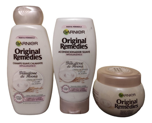 Pack Shampoo Acondicionador Cre Trat Avena Original Remedies