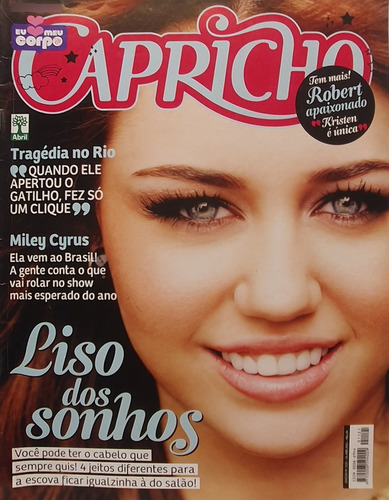 Revista Capricho 1121 - Liso Dos Sonhos - Editora Abril (Usado)