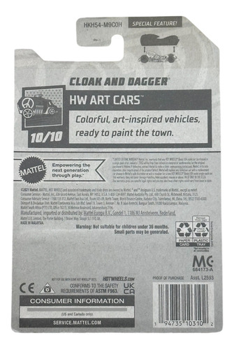 Hotwheels Cloak And Dagger 886a Negro
