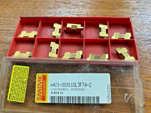 Sandvik Carbide Inserts - A421-009110l3f74-2 1015 -  Qt Ccfx