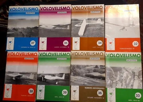 Volovelismo Argentino Lote De 43 Revistas Aviación Planeador (Usado)