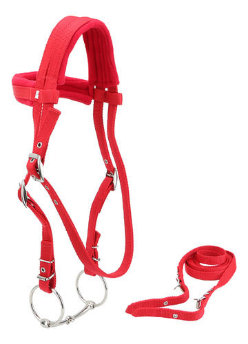 Arnés De Rienda Ajustable Rojo Horse Bridle