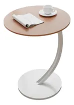 Comprar Mesa De Centro Lateral Redonda Living Vanguardia Madera