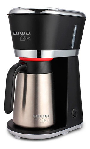 Cafetera Aiwa Home AW-CD1162 semi automática negra y plateada de filtro 220V - 240V