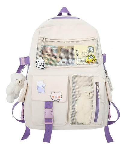Huafook Mochila Kawaii Con Pin Kawaii Accesorios Lindos Para