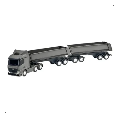 Caminhão Brinquedo Mercedes Benz Rodotrem Articulada Usual Cor Cinza
