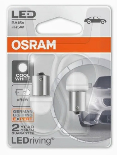 Lamparas Led R5w Osram 6000k 12v 5107cw 0.8w X 2 Unidades