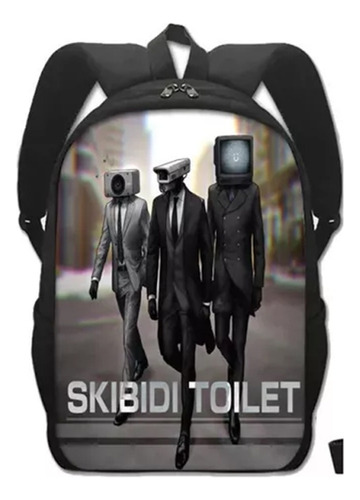 Skibidi Toilet Man Niño De Mochila Escolar 3 Piezas 2023 New