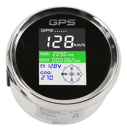 85mm Gps Velocímetro Km/h Nudo Mph Dc932v Pantalla Tft Ip67