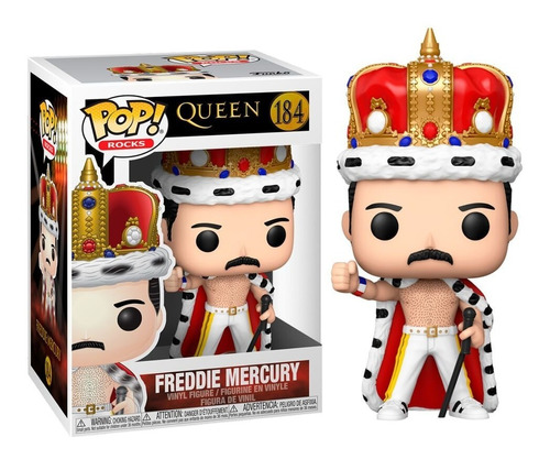 Funko Pop Queen Freddie Mercury King 184 Nuevo Original
