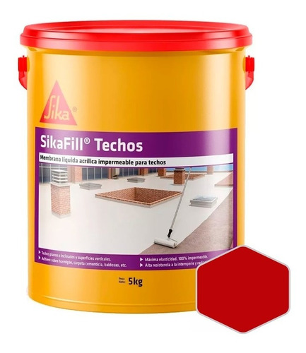 Sikafill Techos Impermeabilizante | Membrana Líquida | 5kg