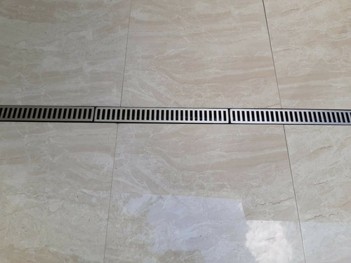 Ralo Linear Anti Inseto 6x50 Coletora Sifonada, Grelha Alum