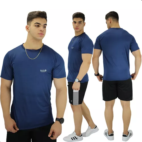 Kit 4 Camisa Camiseta Dry Fit 100% Poliéster Academia Treino