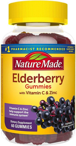 Nature Made Elderberry 100 Mg 60 Gomitas