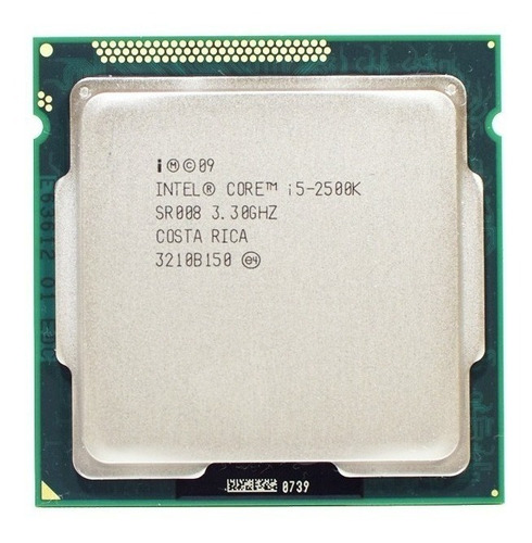 Procesador Intel Core i5-2500K BX80623I52500K  de 4 núcleos y  3.7GHz de frecuencia con gráfica integrada