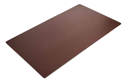 Dacasso Cuero Clásico Mat Desk Pad, 34 X 20, Chocolate Brown