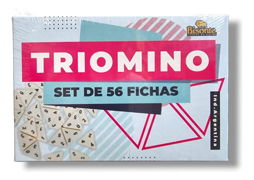 Triomino Domino Triangular 56 Fichas Bisonte Casa Valente