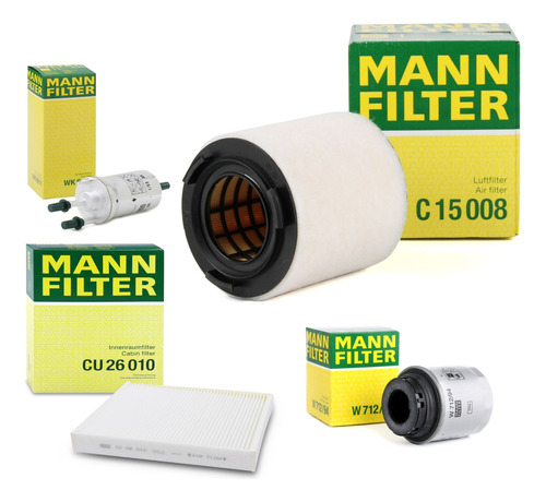 Kit 4 Filtros Audi A1 1.4 Mann Alemania