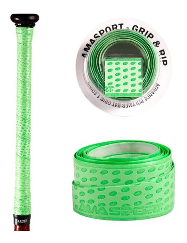 Bat Grip Verde 1.1mm Beisbol Softbol Cinta Agarre Amasport