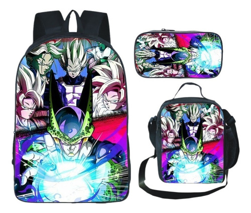 C Nuevo Mochila Diy Con Estampado De Dragón B De Doble Capa,