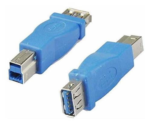 Adaptador Extensor Usb 3.0 A A B, 2 Unidades.