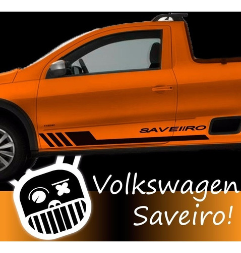 Calco Decorativa Lateral Lo- Line Volkswagen Saveiro!! Me