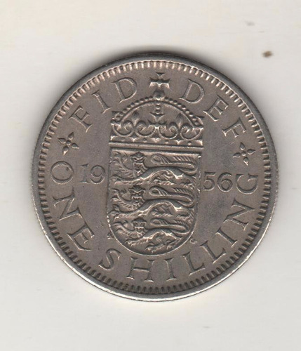 Gran Bretaña Moneda De 1 Shilling Año 1956 Km 904 - Xf