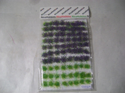 Imagen 1 de 10 de Nico Blister De Matas Y Flores Violetas D 10 Mm H0 (pmf 07)