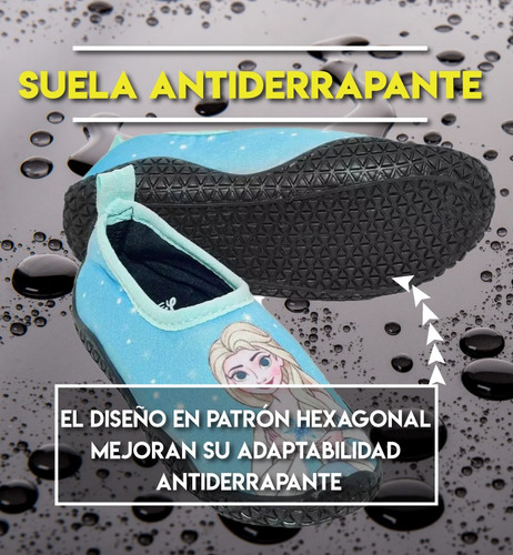 Zapato Acuatico Sandalia Niña Disney Princesa Frozen Elsa