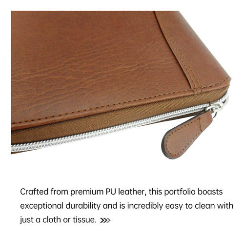 Carpeta De Piel Para Hombre De Negocios Folders Padfolio Pu