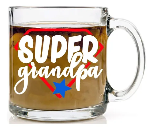 Taza Divertida ' Taza De Cristal Para Abuelo ' Broma Humor '